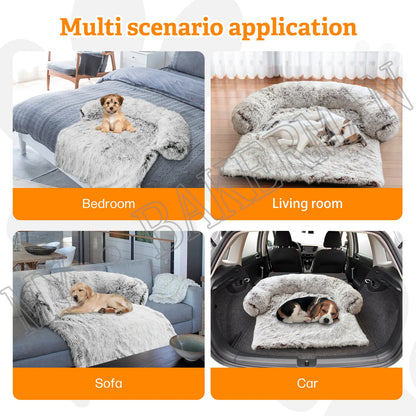 Dropshipping Pet Dog Bed Sofa For Dog Pet  Bed Warm Nest Washable Soft Furniture Protector Mat Cat  Dogs Sofa Bed,Winter