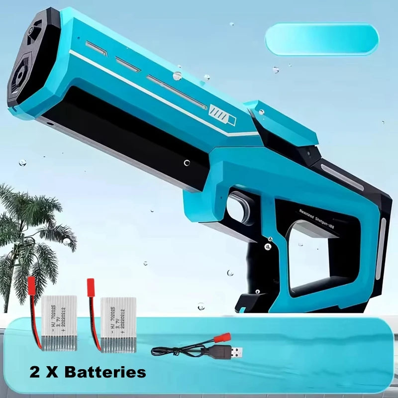 Electric Water Guns for Adults Powerful Squirt Automatic Suction Water Storage Gun Blasters Summer Outdoor Game Toy for Boy Kid
