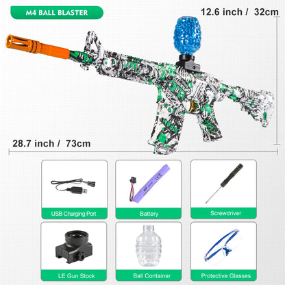 M416 Electric Blaster Gun Set, High Precision Shooting Toy, Perfect Outdoor Toy Gift for Birthday (Bullets Excluded)