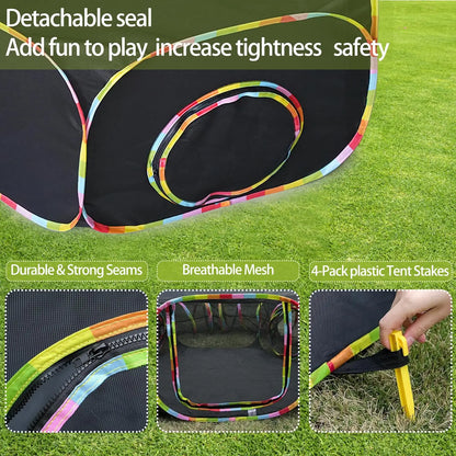 Outdoor Cat Enclosure Portable Cat Tents for Outside Cage Free Playpen Pet Tunnel Playground for Indoor Cats & Small Animals