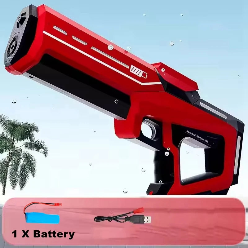Electric Water Guns for Adults Powerful Squirt Automatic Suction Water Storage Gun Blasters Summer Outdoor Game Toy for Boy Kid