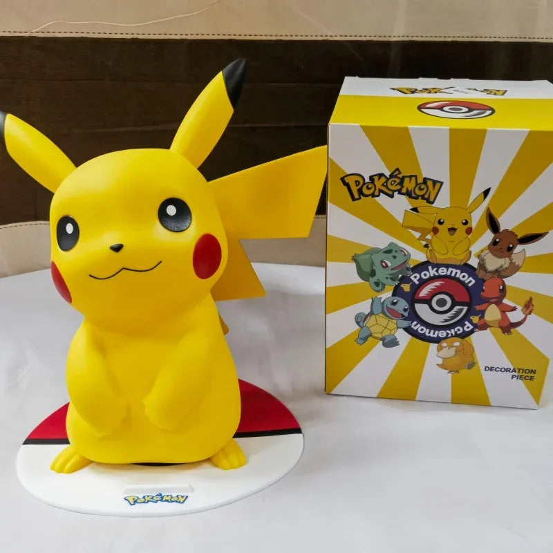 Hot New Pokemon Pikachu Doll Model Large Figure Charmander Eevee Porkby Squirtle Ornament Figurine Younth Toys Collects Gifts