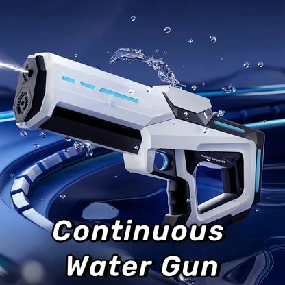 Electric Water Guns for Adults Powerful Squirt Automatic Suction Water Storage Gun Blasters Summer Outdoor Game Toy for Boy Kid