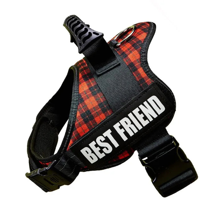 Personalised No Pull Dog Harness with Custom Name and Phone Number Heavy Duty Pet Vest To Prevent Tugging Pulling Choking Lost
