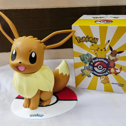 Hot New Pokemon Pikachu Doll Model Large Figure Charmander Eevee Porkby Squirtle Ornament Figurine Younth Toys Collects Gifts