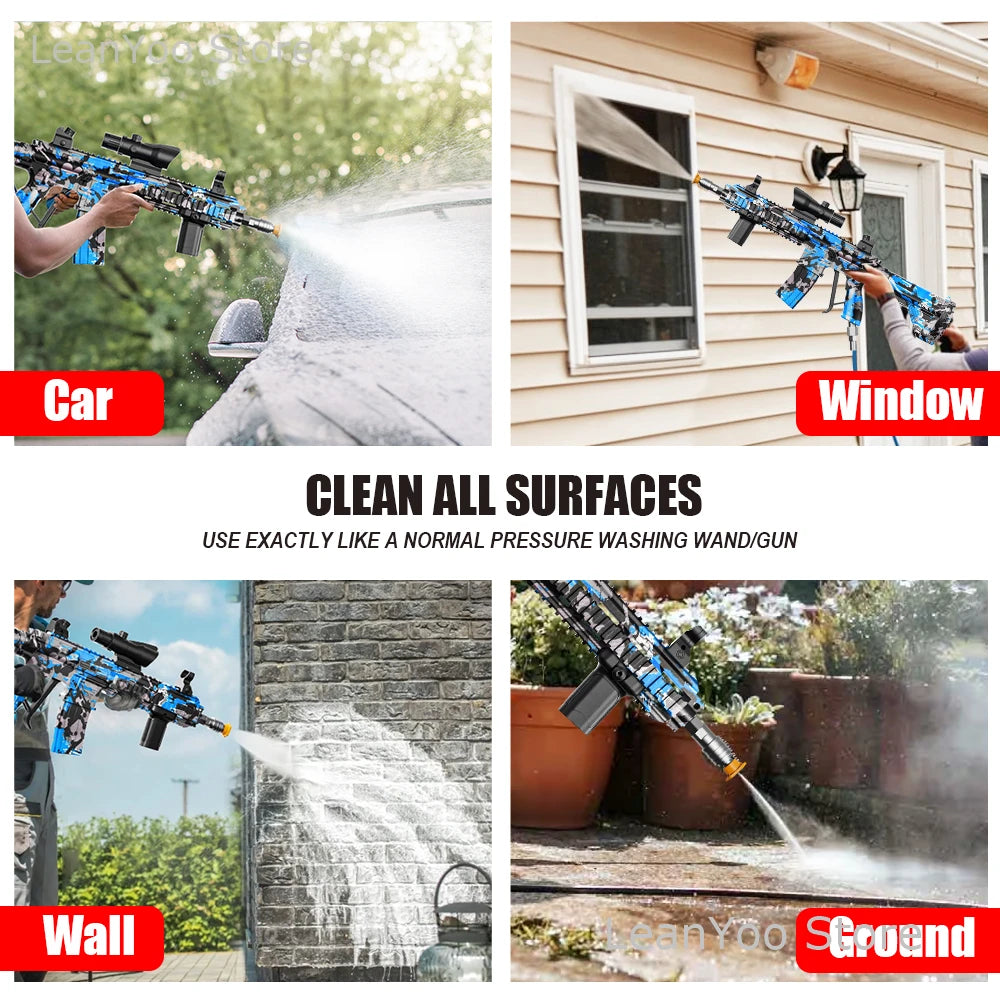 New High Pressure Power Washer Gun - Quick Connect Plug Compatible with Foam Cannon Garden Hose Water Sprayer for Car