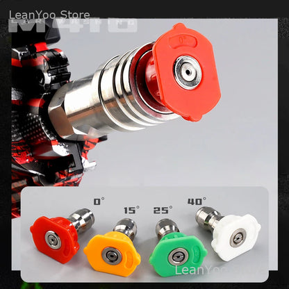 New High Pressure Power Washer Gun - Quick Connect Plug Compatible with Foam Cannon Garden Hose Water Sprayer for Car