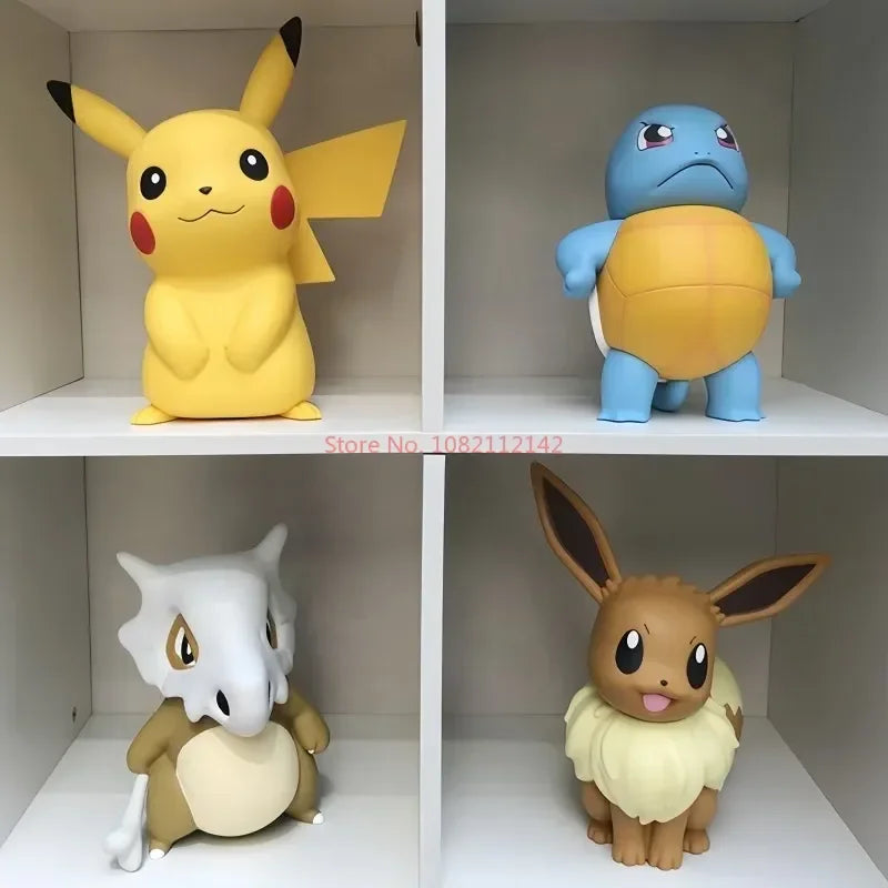 Hot New Pokemon Pikachu Doll Model Large Figure Charmander Eevee Porkby Squirtle Ornament Figurine Younth Toys Collects Gifts