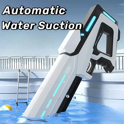 Electric Water Guns for Adults Powerful Squirt Automatic Suction Water Storage Gun Blasters Summer Outdoor Game Toy for Boy Kid