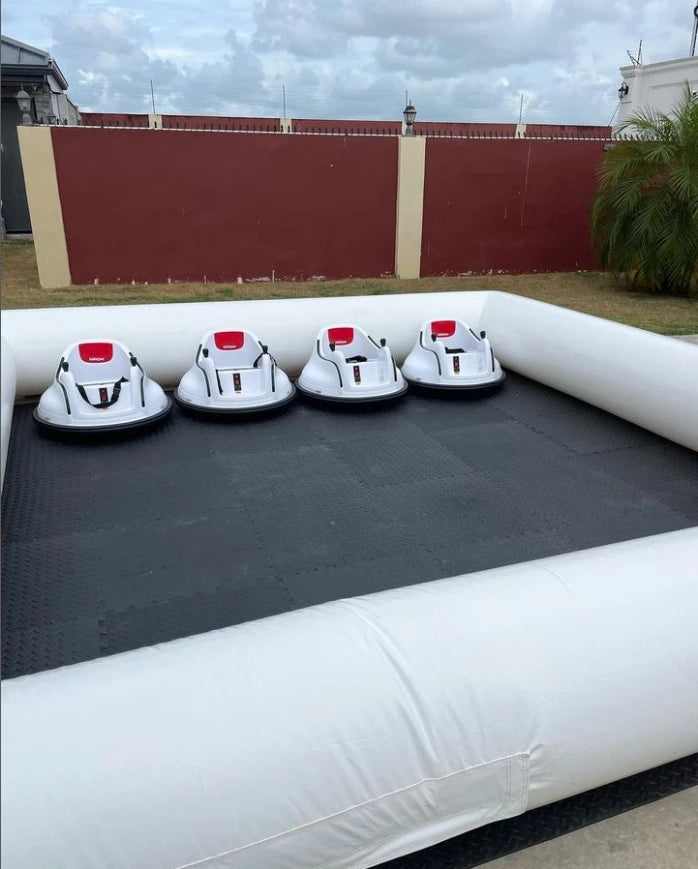(IN STOCK)（This product is sold out）  Outdoor Amusement Inflatable Bumper Car Go Kart Track  go kart race tracks without cars