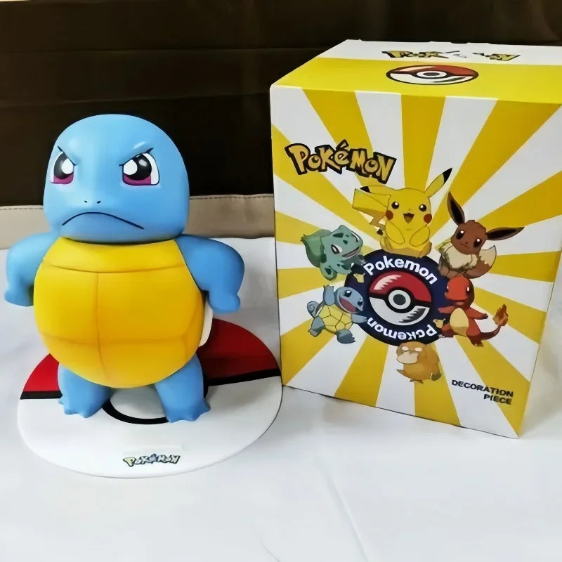 Hot New Pokemon Pikachu Doll Model Large Figure Charmander Eevee Porkby Squirtle Ornament Figurine Younth Toys Collects Gifts