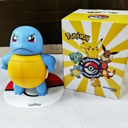 Hot New Pokemon Pikachu Doll Model Large Figure Charmander Eevee Porkby Squirtle Ornament Figurine Younth Toys Collects Gifts